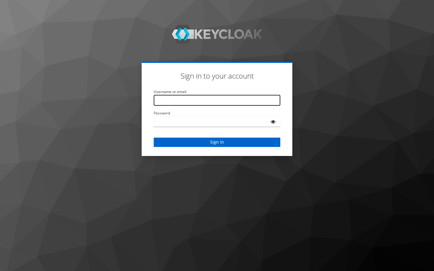 Keycloak login